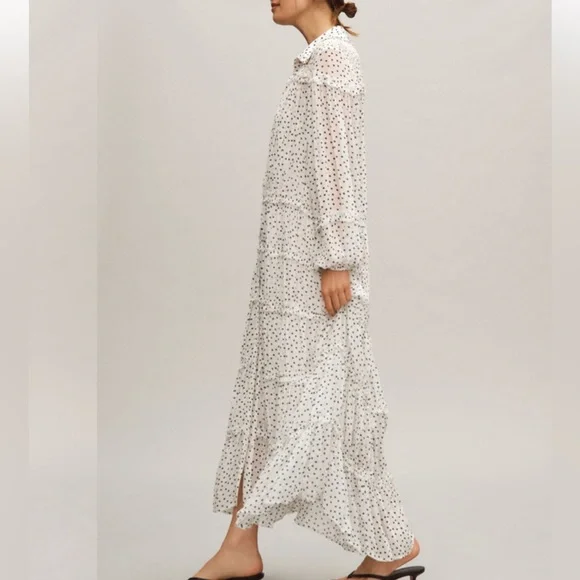 💫HP💫ANTHROPOLOGIE Tiered Chiffon Dress - Picture 2 of 12